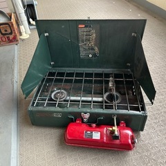 コールマンツーバーナー　スタンド、収納袋付の画像