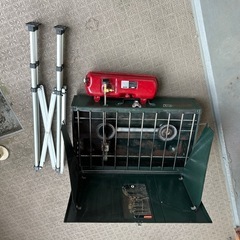 コールマンツーバーナー　スタンド、収納袋付の画像