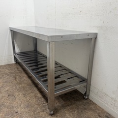 ステンレス　業務用　作業台　厨房　飲食店　W１４８０ｘD４５０ｘH６５０ｍｍの画像