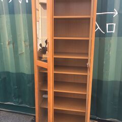 JM20420S)書棚 幅：約58cm 高さ：約180cm 奥行：約40,5cm  中古品【取りに来られる方限定】の画像