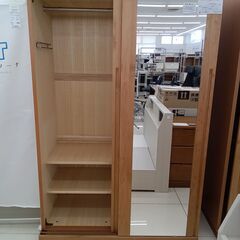 ★リユースのサカイ日立店★HJ8250  ワードローブ ナチュラルブラウン H179.5×D62×W170 クリーニング済み の画像