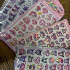 シール  ボンボンドロップ ウォーターシール キラキラシール 夜光シール ラブブ雑貨の画像