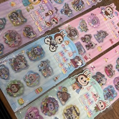 シール  ボンボンドロップ ウォーターシール キラキラシール 夜光シール ラブブ雑貨の画像