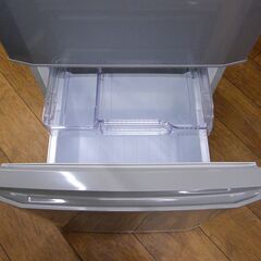 ②2ドア冷蔵庫 146L 2017年製 三菱 シルバー MR-P15A-S 100Lクラス ミツビシ 家電 札幌市 厚別区の画像