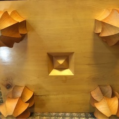 ◆本榧 将棋盤 無垢一枚板 脚付き 臍付き◇の画像