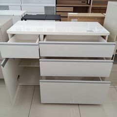 ★リユースのサカイ日立店★HJ8251  レンジ台 ホワイト H85.5×D50.5×W120 クリーニング済み の画像