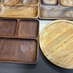 木目食器皿の画像