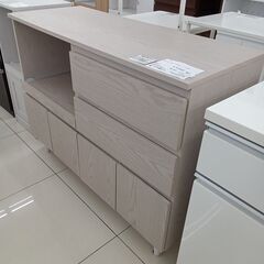 ★リユースのサカイ日立店★HJ8252  レンジ台 ライトベージュ H90×D46.5×W120 クリーニング済み の画像