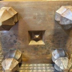 ◆本榧 将棋盤 無垢一枚板 脚付き 臍付き◇の画像