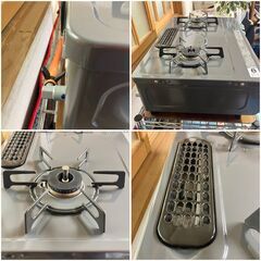 Rinnai リンナイ ガステーブル 2口 プロパンガス専用（LPガス）2016年製 美品 使用頻度少ない良品につき！早い方優先♬の画像