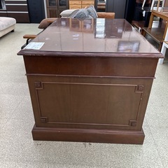 リユースのサカイ東金店 デスク アンティーク調 ※天板汚れ、金具欠品あり TJ16107の画像