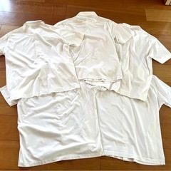 UNIQLO （ユニクロ） エアリズム ポロシャツ ホワイト Mサイズ 5枚セットの画像