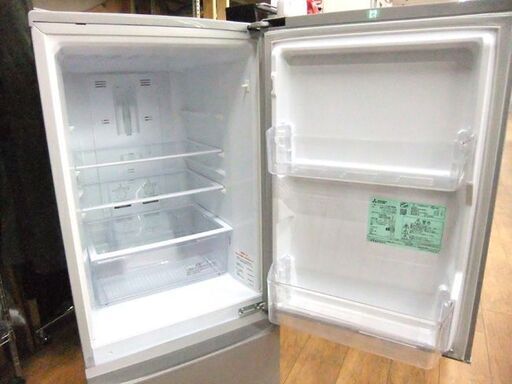2ドア冷蔵庫 146L 2018年製 三菱 シルバー MR-P15C-S 100Lクラス ミツビシ 家電 札幌市 厚別区