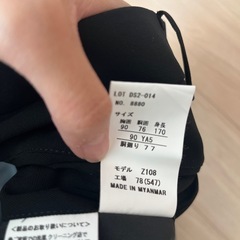 ブラック メンズスーツ ウオッシャブルの画像