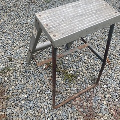 ジャンクガーデン　アルミ脚立　インダストリアル　2段の画像