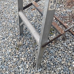ジャンクガーデン　アルミ脚立　インダストリアル　2段の画像
