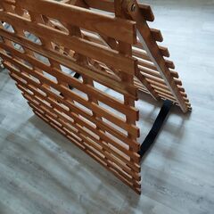 スノコベッド(シングル)折り畳みマジックテープ付きの画像