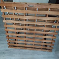 スノコベッド(シングル)折り畳みマジックテープ付きの画像