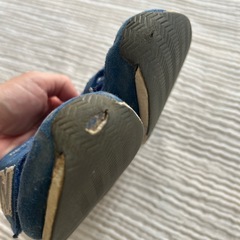 ニューバランス　キッズ　スニーカー　16.5 汚れ使用感ありの画像