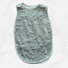 【宇都宮近辺】ベビースリーパー 星柄 ホワイト×グレー 綿素材 ねんね用 200円の画像