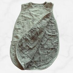 【宇都宮近辺】ベビースリーパー 星柄 ホワイト×グレー 綿素材 ねんね用 200円の画像