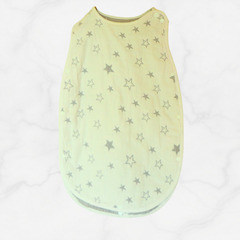 【宇都宮近辺】ベビースリーパー 星柄 ホワイト×グレー 綿素材 ねんね用 200円の画像