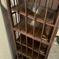 ラタン　籐　靴箱の画像