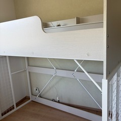 ニトリ　システムベッド（デスクなし）棚付きの画像