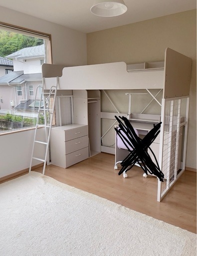 値下げしました！ニトリ　システムベッド（デスクなし）棚付き