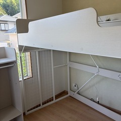 ニトリ　システムベッド（デスクなし）棚付きの画像