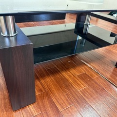 ガラスセンターテーブル（11日の夕方処分します）の画像