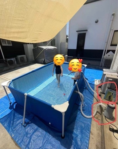 プール インテックス INTEX3m 大型 3点セット