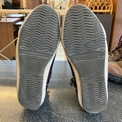 K2511-146 アルフレッドバニスターイン ハイカット スニーカー シューズ ブラック 内側ジッパー サイズ42 キズ汚れ有り　の画像