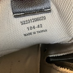 K2511-146 アルフレッドバニスターイン ハイカット スニーカー シューズ ブラック 内側ジッパー サイズ42 キズ汚れ有り　の画像