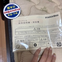 フランスベッド シングルベッド マットレス 収納付の画像