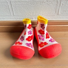 Baby Feet 花柄滑り止めシューズ 12.5cm 2足セットの画像