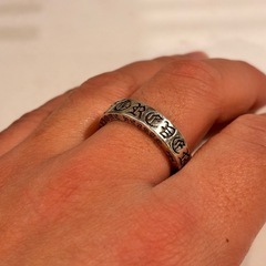 スペーサーリング 925 シルバーリング彫刻入　6mmの画像