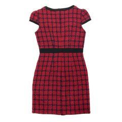 【JEWELS / ジュエルズ】ツイードチェックフロントジップミニドレス キャバドレスの画像