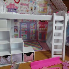 ■リカちゃんハウス すてきなリカちゃんのおへや リカちゃん人形 着せ替え人形 女の子 子供 おもちゃ 玩具 ベッド ドレッサー 洋服の画像