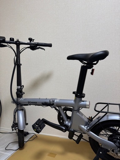 HAIGE電動アシスト自転車（色）シルバー