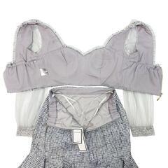 【JEWELS / ジュエルズ】チェックツイードマーメイドセットアップドレス キャバドレスの画像