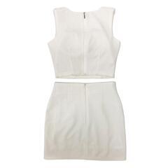 【RANS / ランズ】セットアップミニドレス ホワイト AIDMAX 韓国ドレス キャバドレスの画像