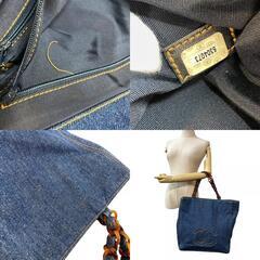 シャネル CHANEL トートバッグ ココマーク ブルーの画像