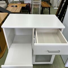 【リサイクルショップ ピカソ 小松原】🍳幅74cm✨ホワイト キッチンボード（レンジボード）✨🍳★6451★の画像