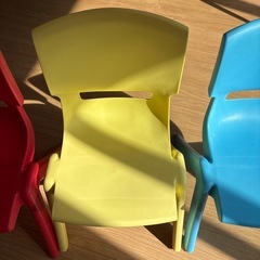 子供用椅子3席セットの画像