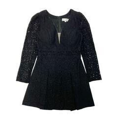 【Donia Quinn / ドニアクイーン】総レース ボックスプリーツ ミニドレス sugar キャバドレスの画像