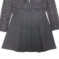 【Donia Quinn / ドニアクイーン】総レース ボックスプリーツ ミニドレス sugar キャバドレスの画像