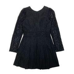 【Donia Quinn / ドニアクイーン】総レース ボックスプリーツ ミニドレス sugar キャバドレスの画像