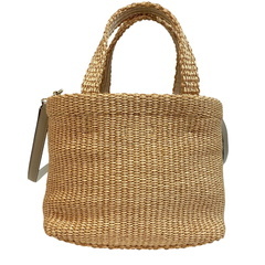 ジミーチュウ JIMMY CHOO トートバッグ ロゴ ２WAYカゴビーチ ベージュの画像