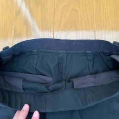 【レディース】　ユニクロ　スラックス　イジーパンツ　黒　アンクルの画像